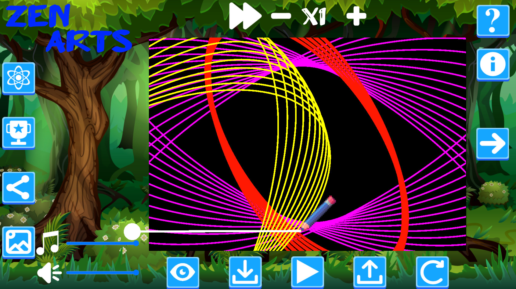 Zen Arts: Relaxing Pendulum Paint Simulator screenshot