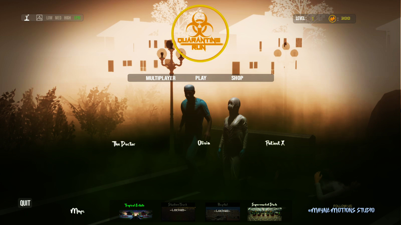 Quarantine Run screenshot