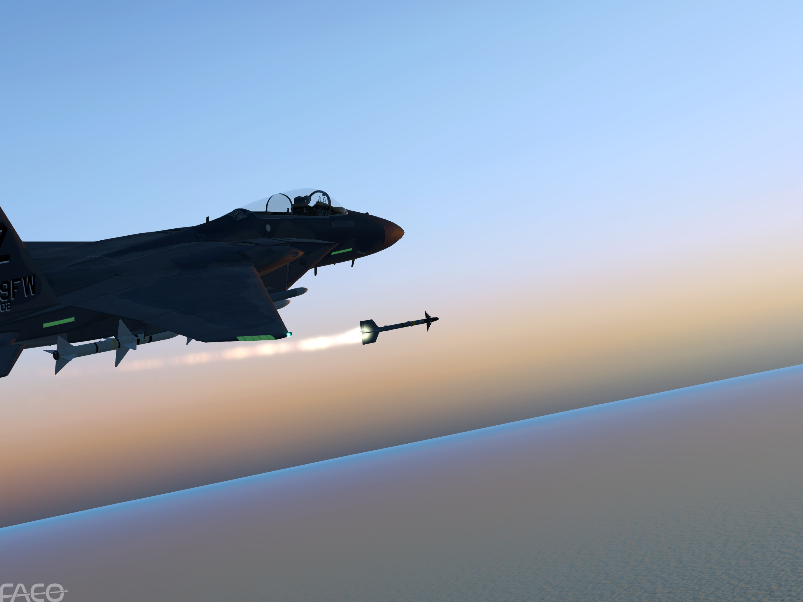 X-Plane 11 - Add-on: FACO Simulations - F-15C Eagle screenshot