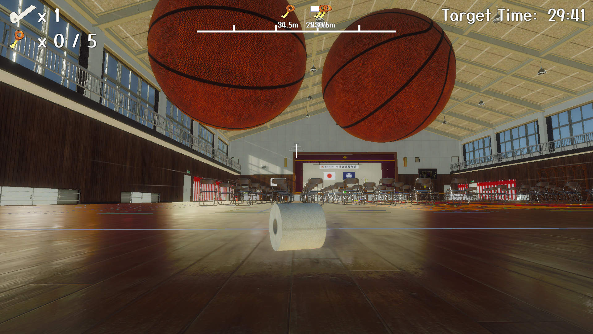 Toilet paper wants to be a basketball screenshot