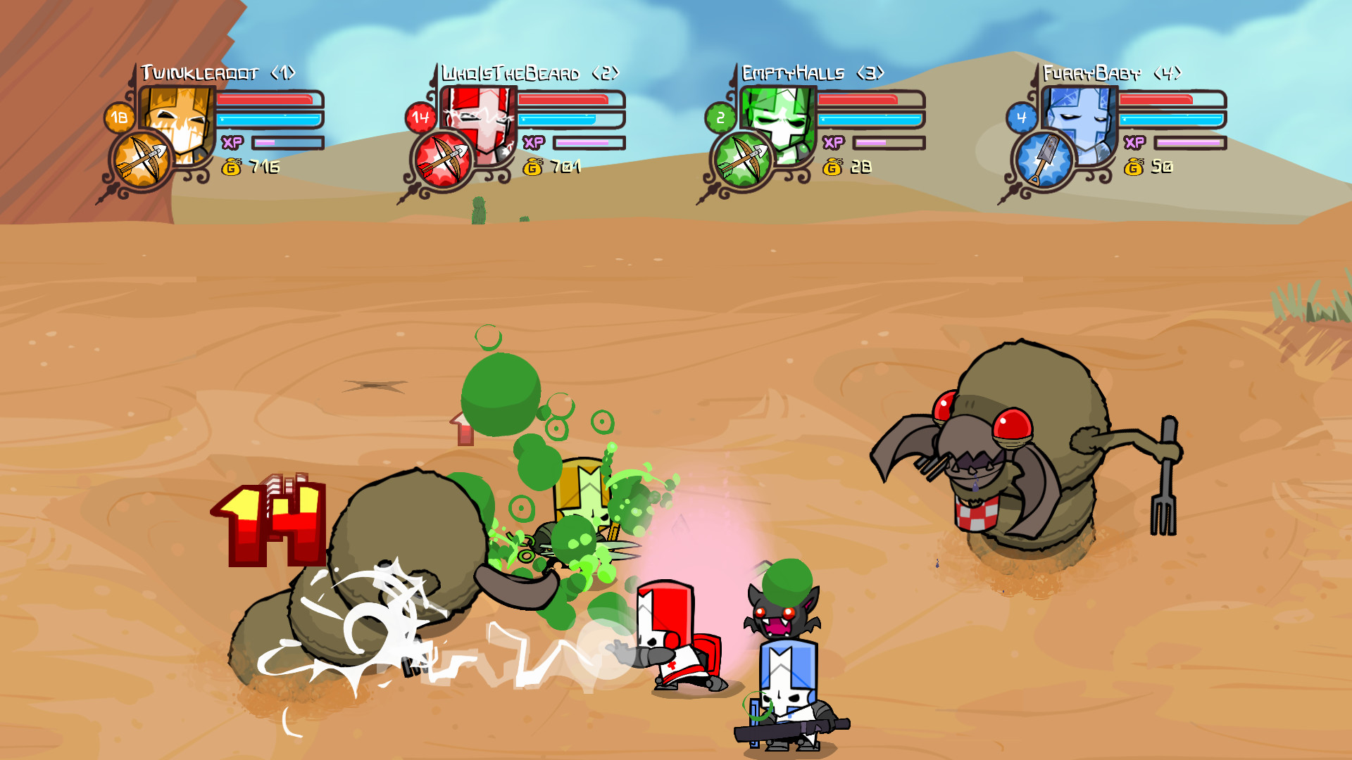 Castle Crashers] Survival Mode Mod (4 Player) 