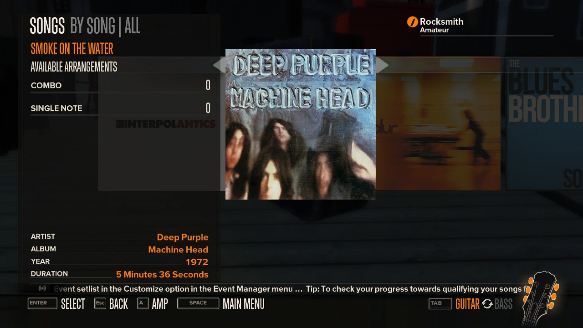 Rocksmith - Deep Purple - Smoke on the Water screenshot