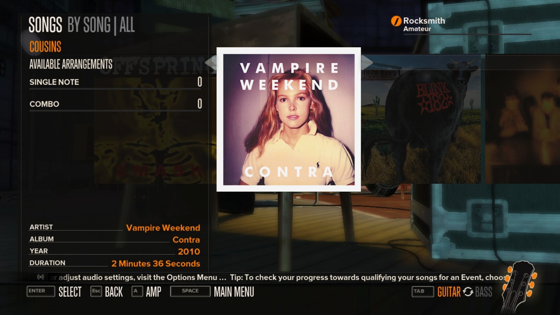 Rocksmith - Vampire Weekend - Cousins screenshot