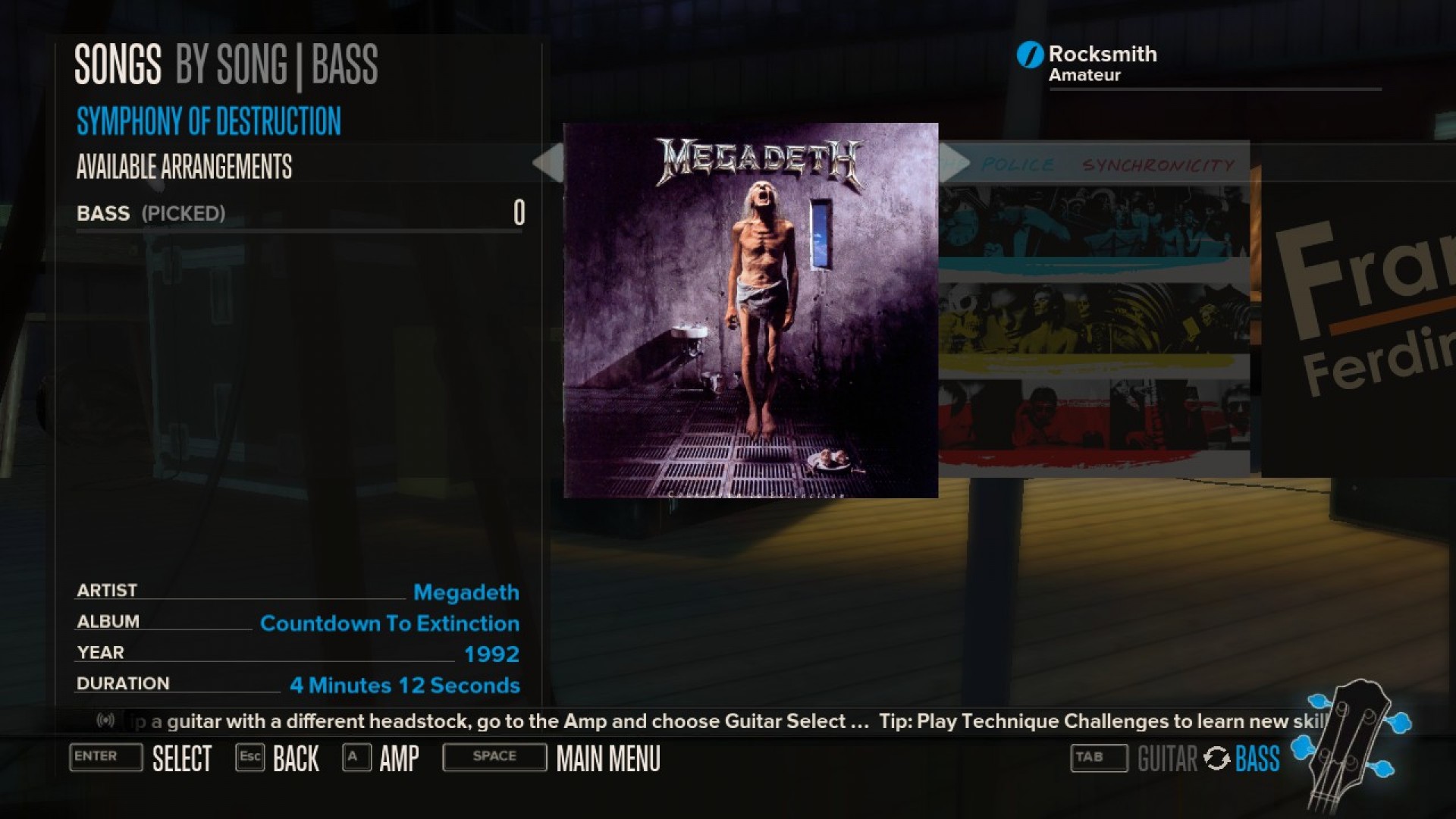 Rocksmith - Megadeth - Symphony of Destruction screenshot