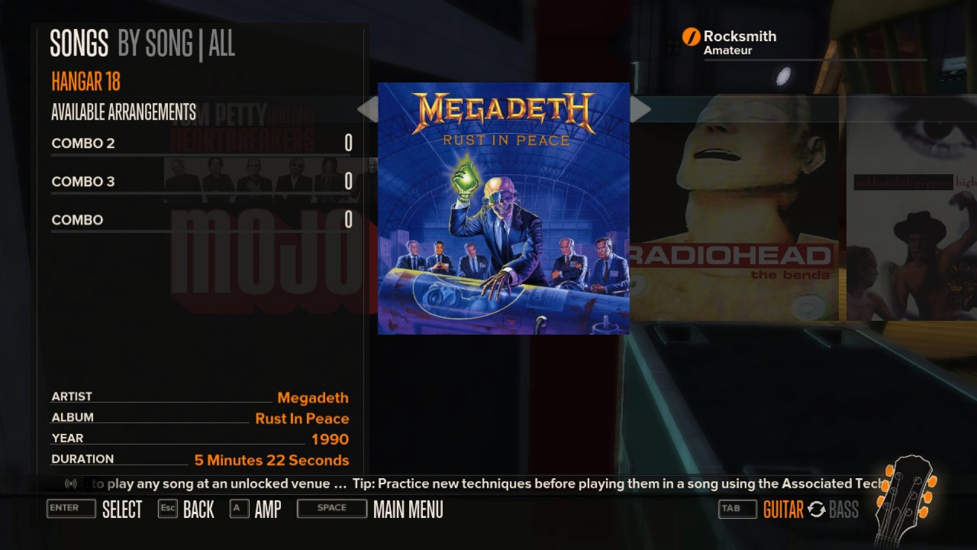Rocksmith - Megadeth - Hangar 18 screenshot