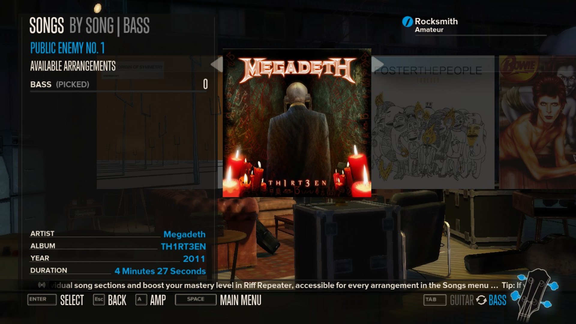 Rocksmith - Megadeth 3-Song Pack screenshot