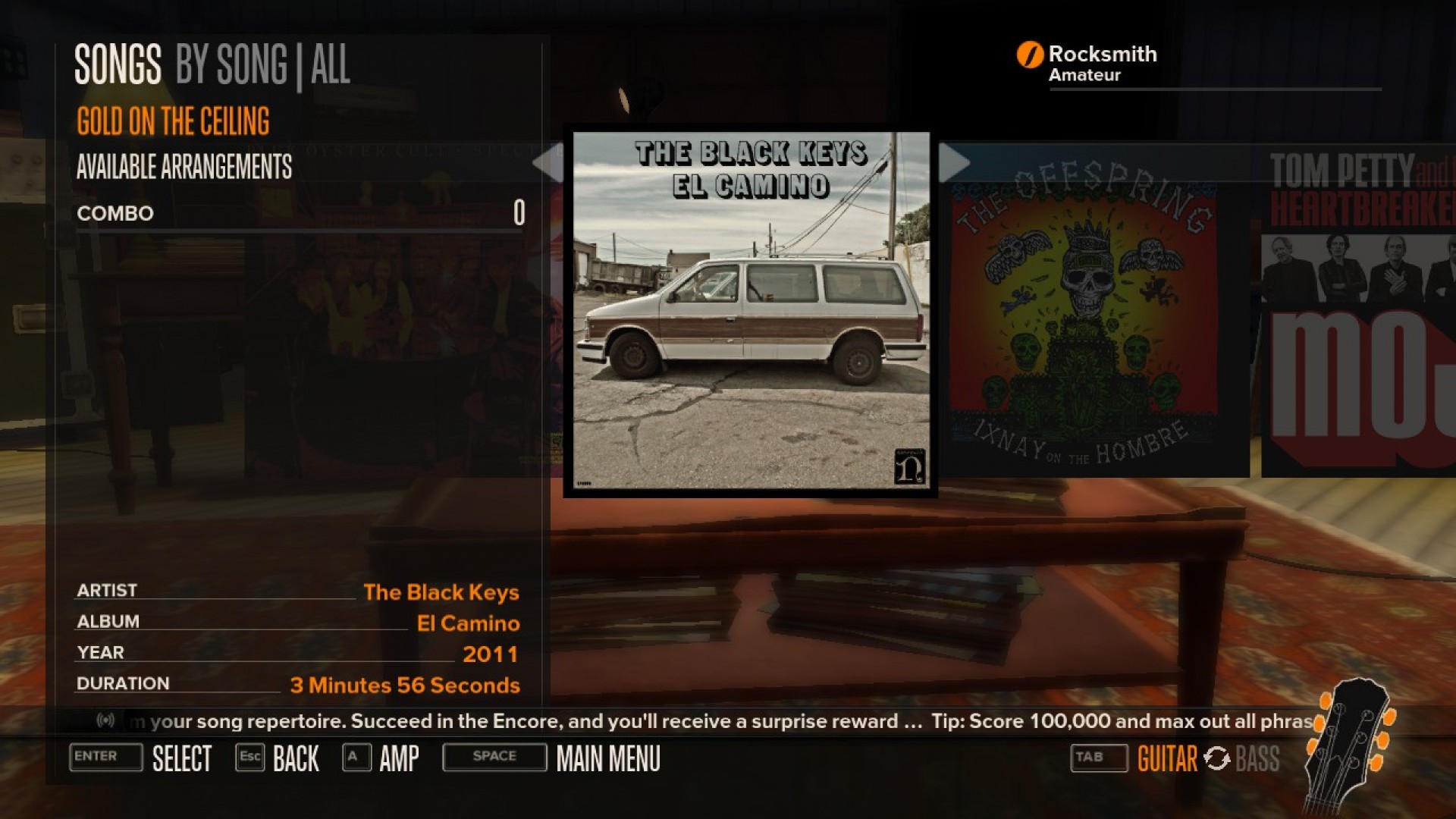Rocksmith - The Black Keys - Gold on the Ceiling screenshot