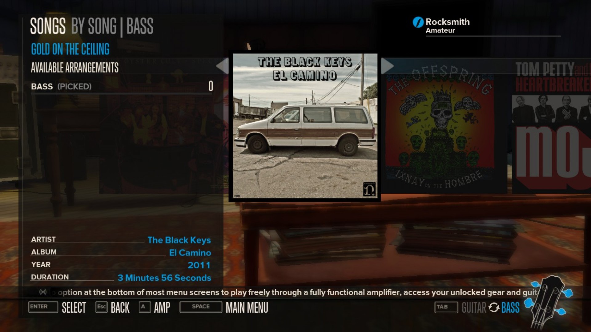 Rocksmith - The Black Keys - Gold on the Ceiling screenshot