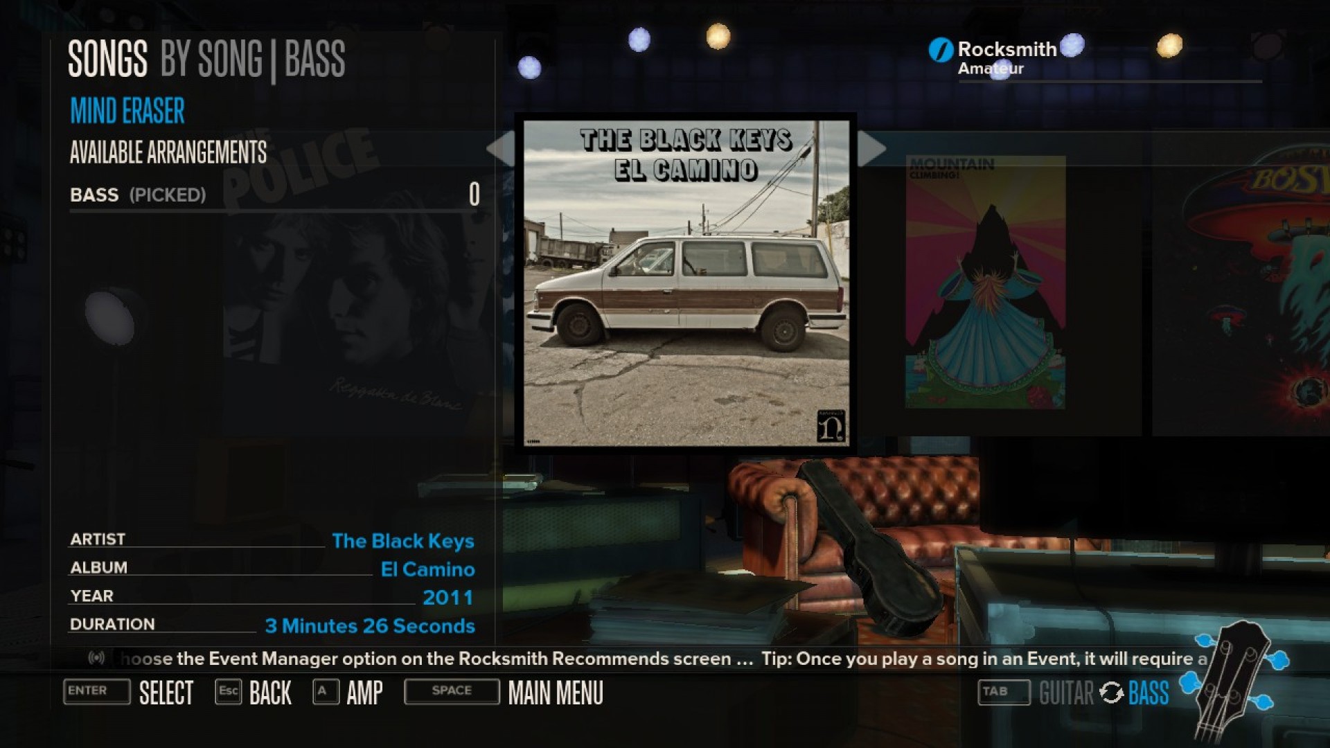 Rocksmith - The Black Keys - Mind Eraser screenshot