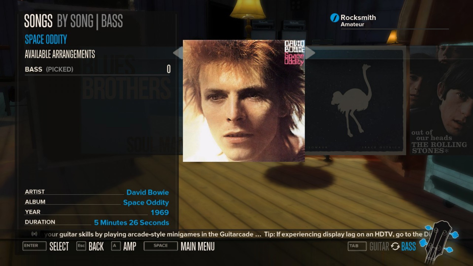 Rocksmith - David Bowie - Space Oddity screenshot