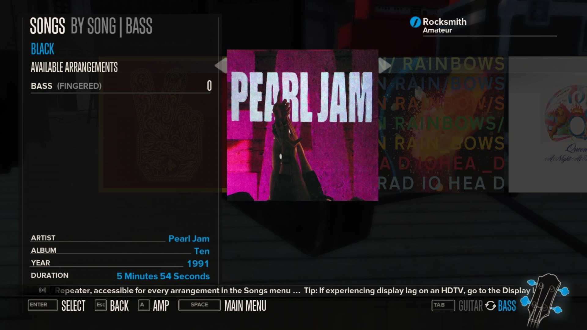 Rocksmith - Pearl Jam - Black screenshot