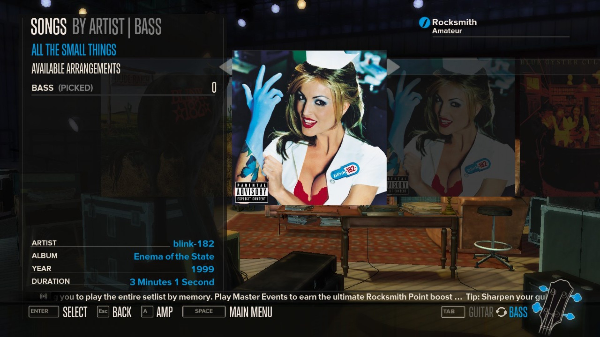 Rocksmith - blink-182 - All The Small Things screenshot