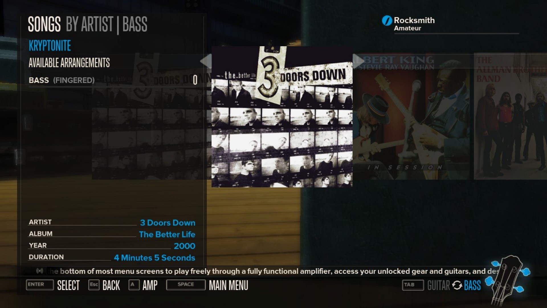 Rocksmith - 3 Doors Down - Kryptonite screenshot