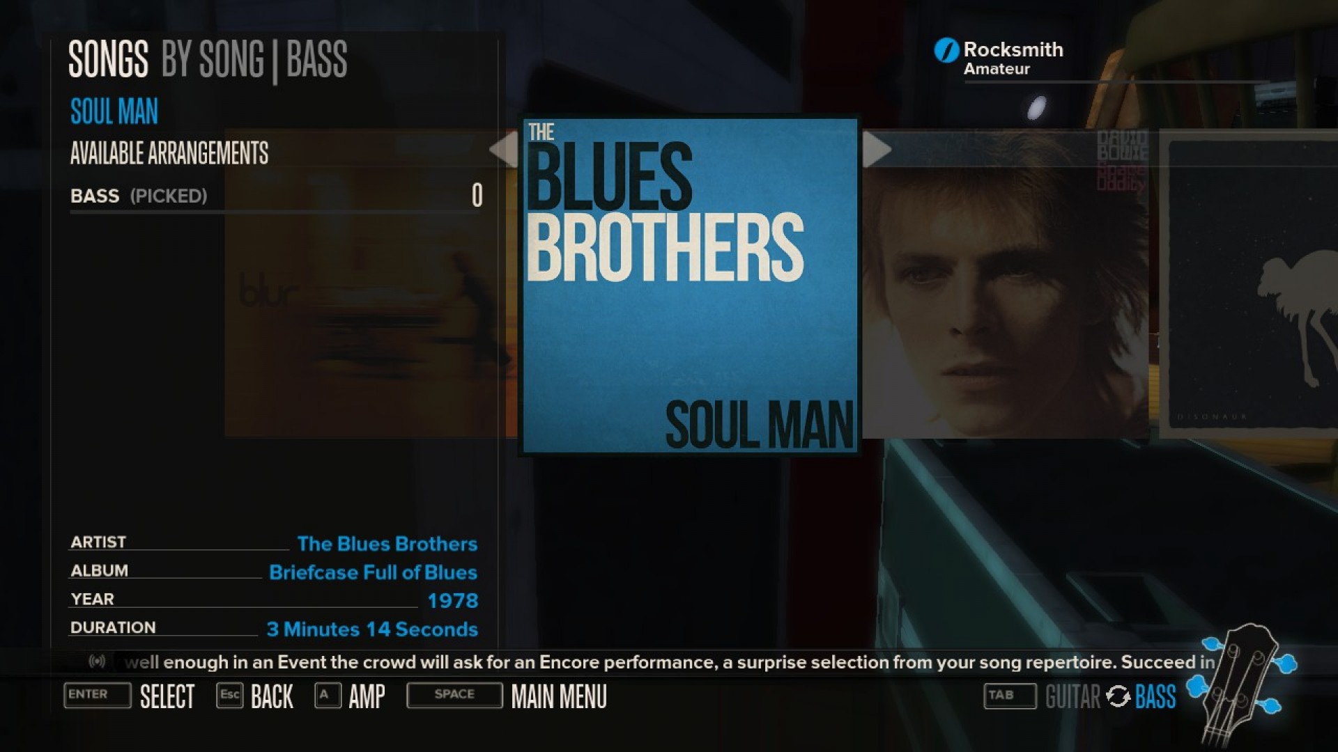 Rocksmith - The Blues Brothers Band - Soul Man screenshot