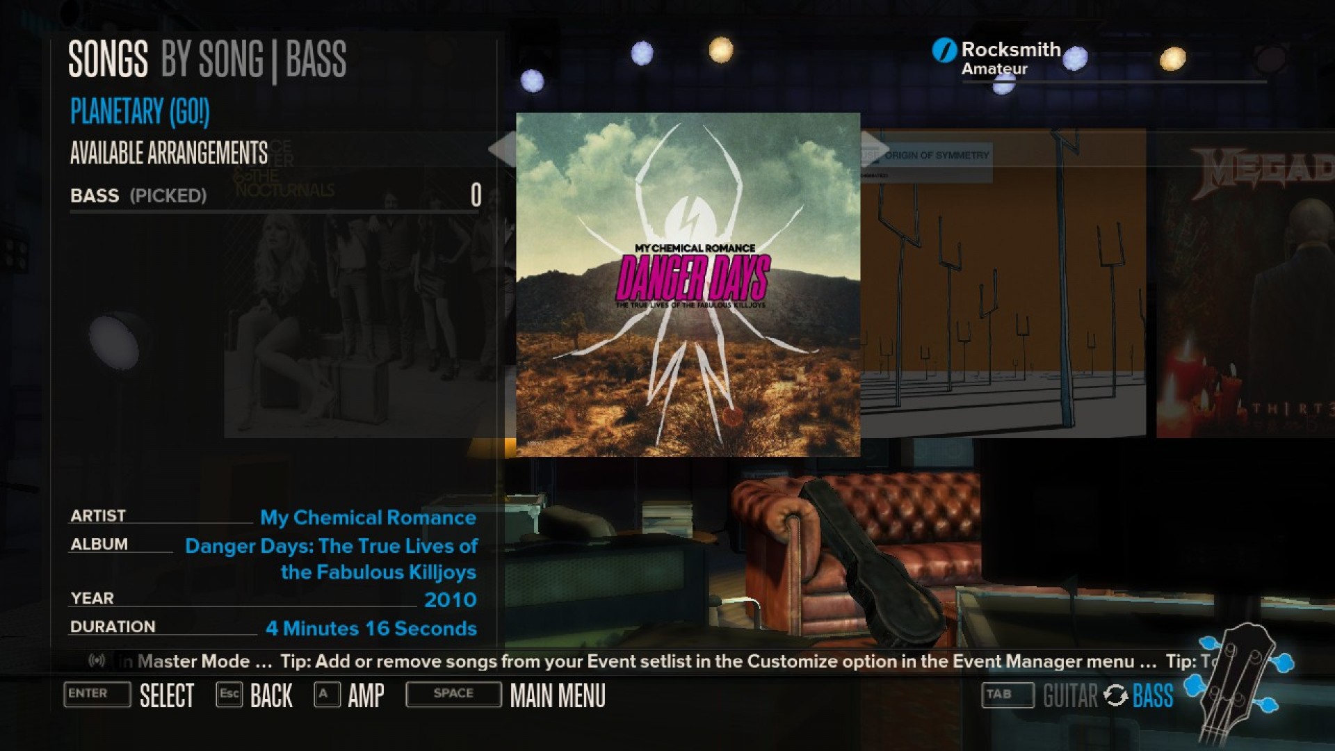 Rocksmith - My Chemical Romance - Planetary (GO!) screenshot