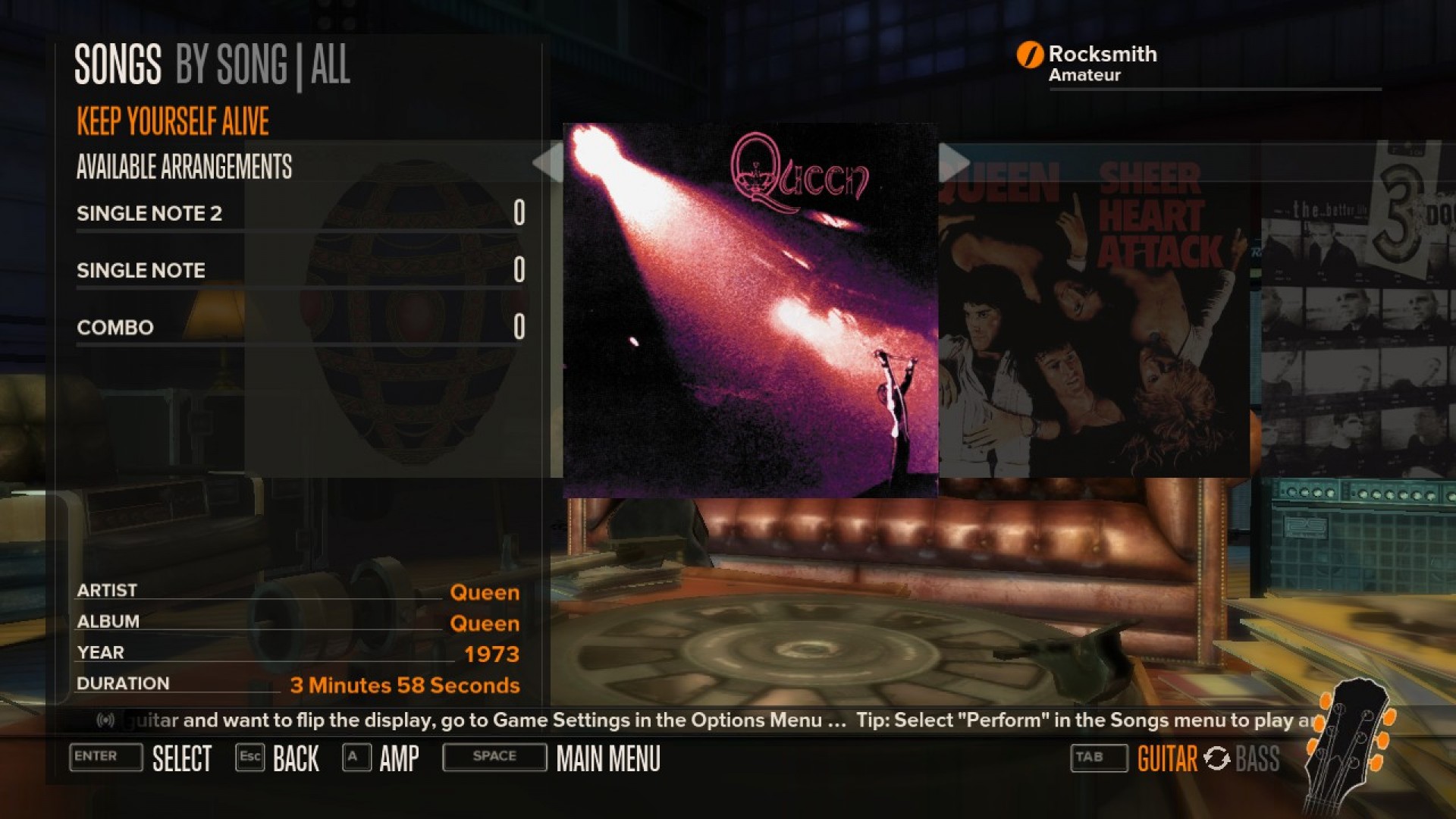 Rocksmith - Queen - Keep Yourself Alive screenshot