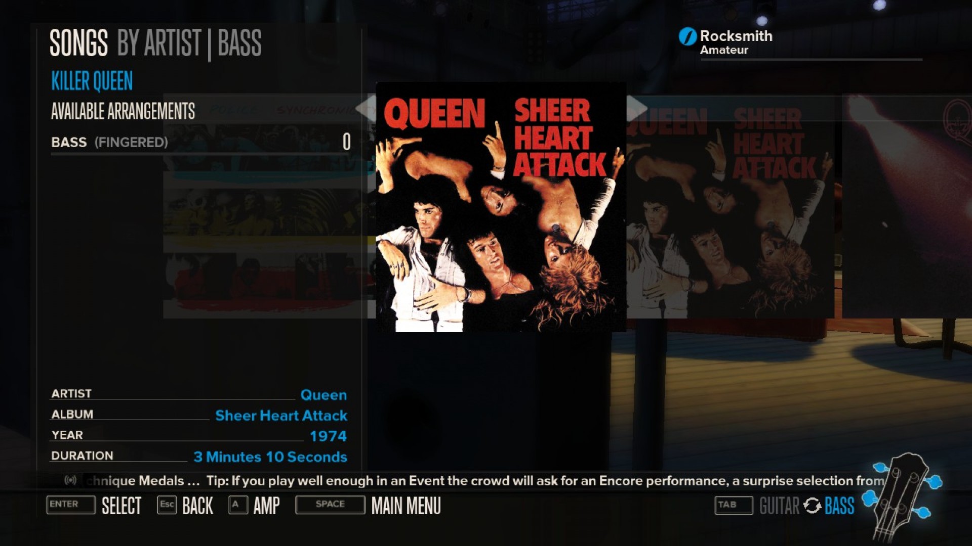 Rocksmith - Queen - Killer Queen screenshot