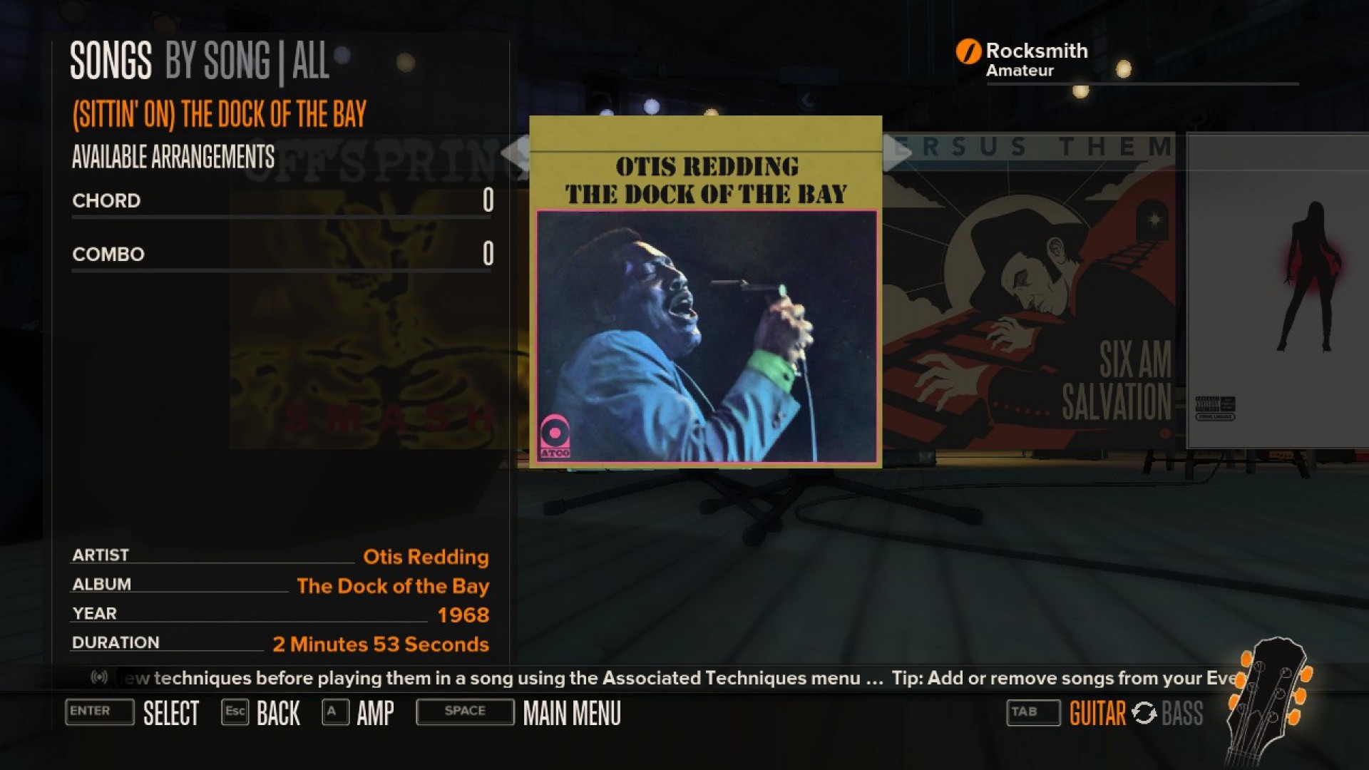 Rocksmith - Otis Redding - (Sittin' On) The Dock of the Bay screenshot