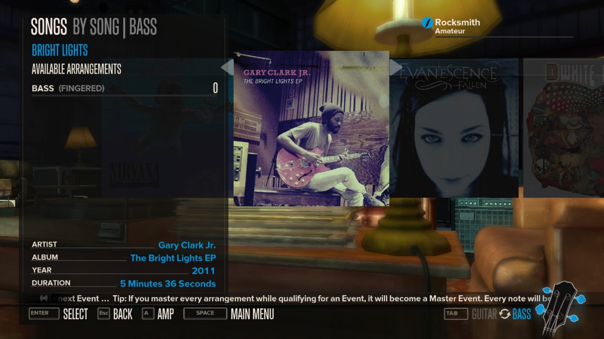 Rocksmith - Gary Clark Jr. - Bright Lights screenshot
