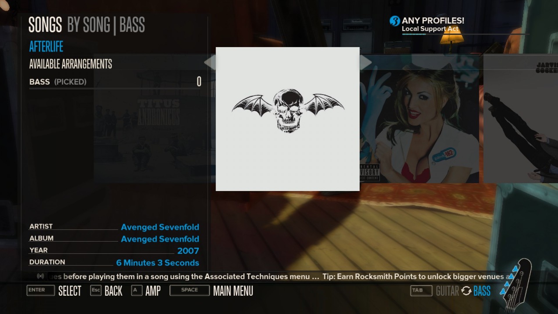 Rocksmith - Avenged Sevenfold - Afterlife screenshot