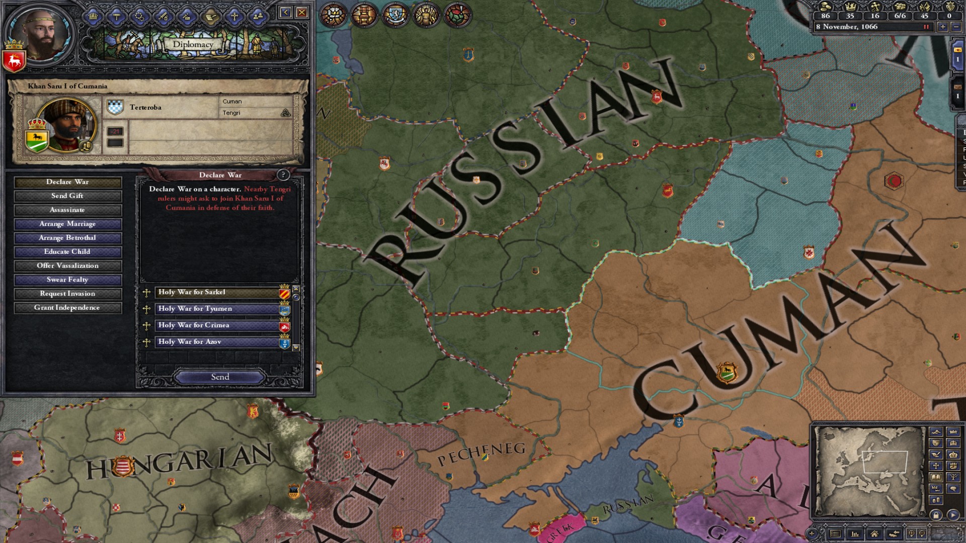 Crusader Kings II: Songs of the Rus screenshot