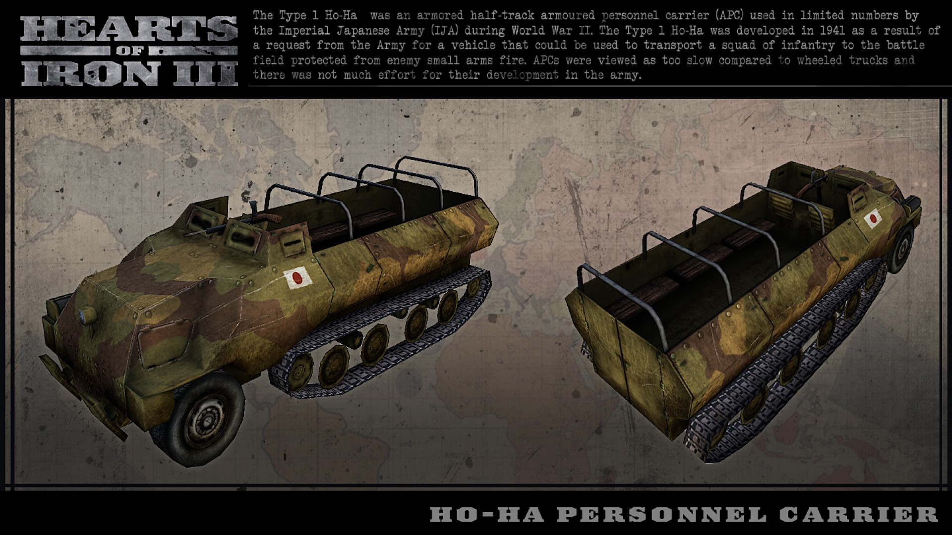 Hearts of Iron III: Japanese Vehicle Spritepack screenshot