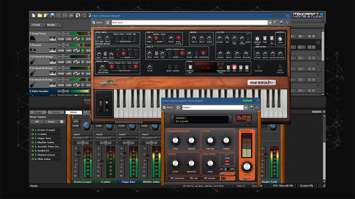 Mixcraft 8 Home Studio screenshot