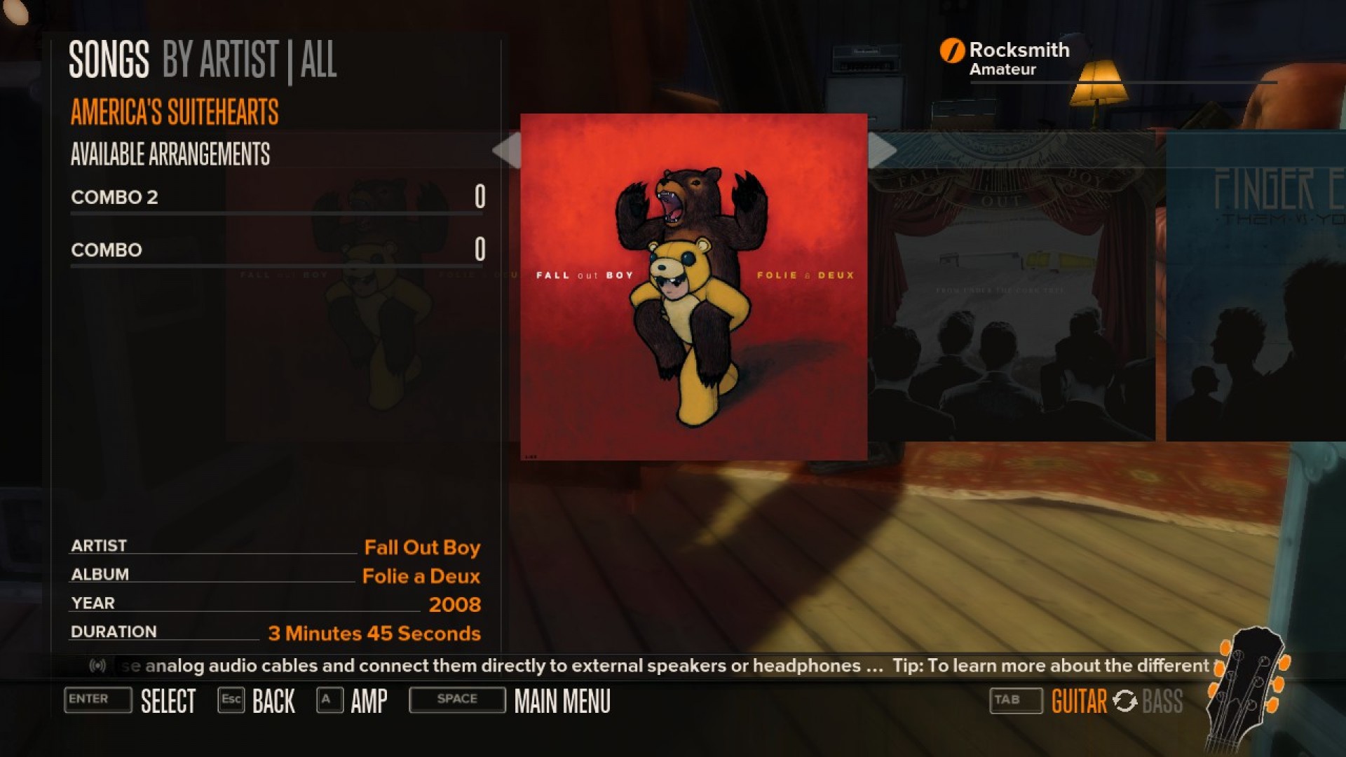 Rocksmith - Fall Out Boy - America's Suitehearts screenshot