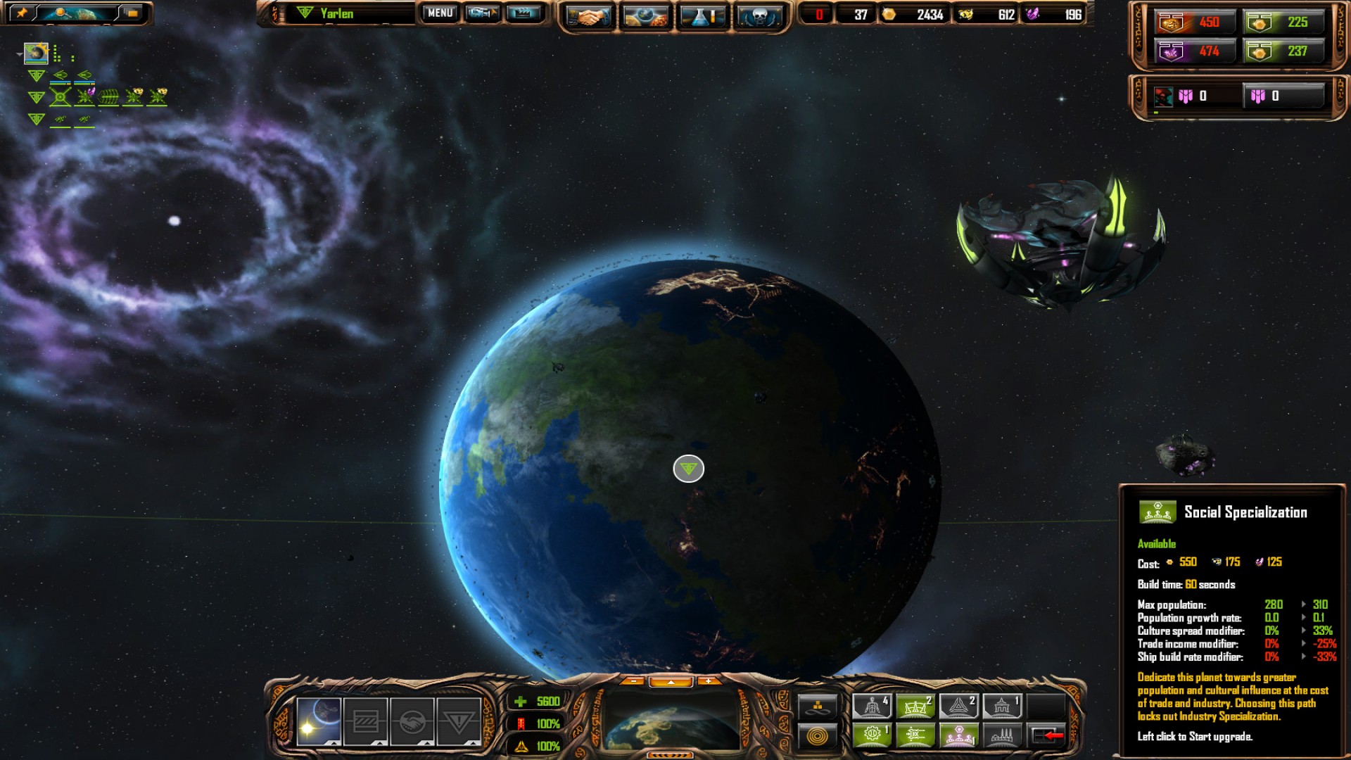 Sins of a Solar Empire: Rebellion - Forbidden Worlds DLC screenshot