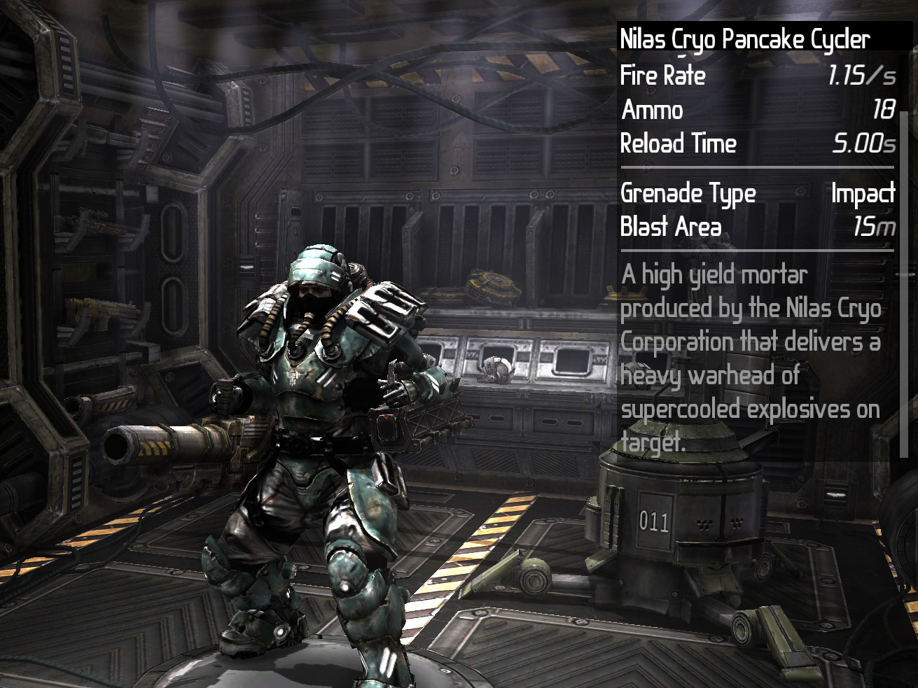 Earth Defense Force Battle Armor Weapon Chest screenshot