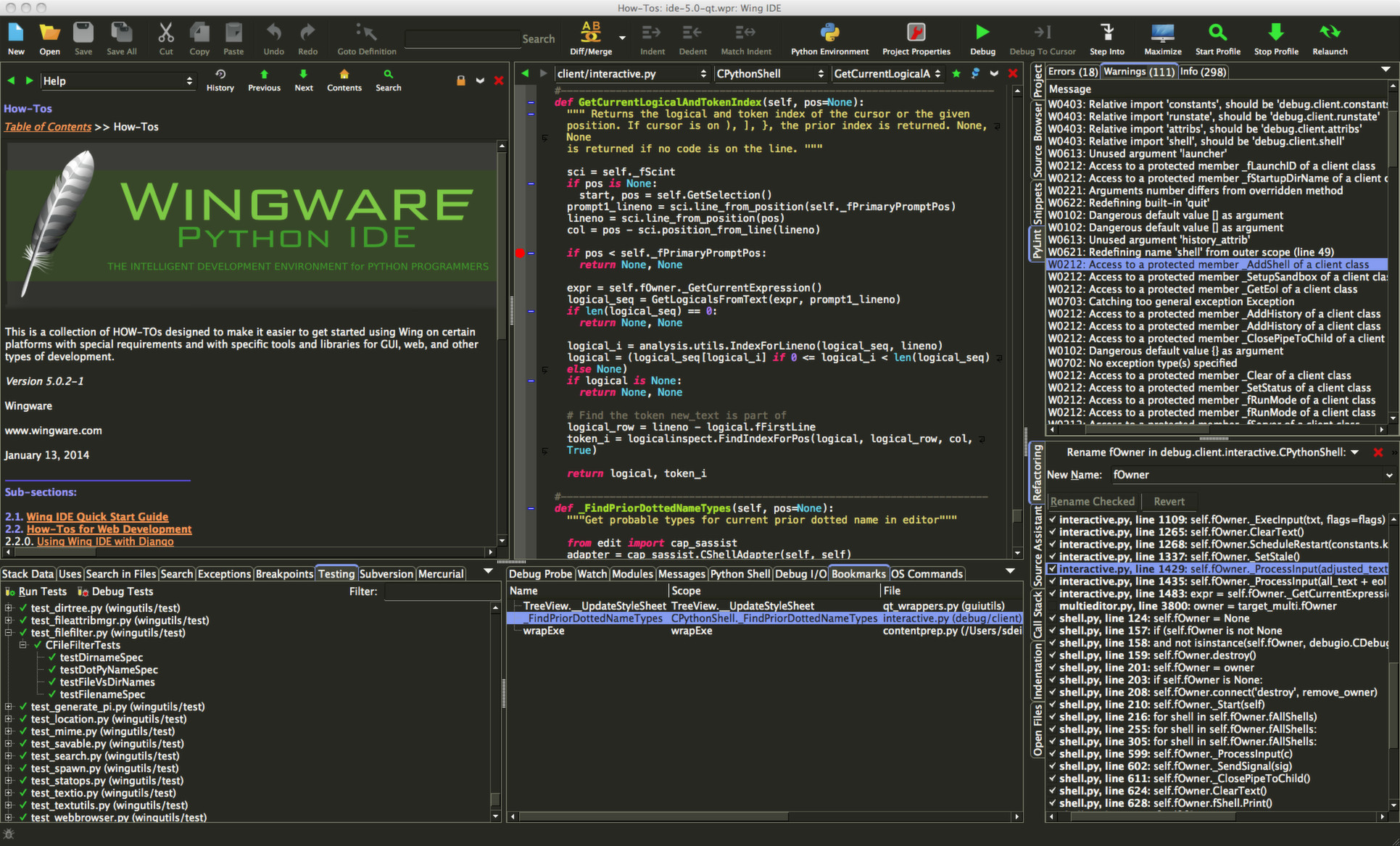 Wing IDE 5 screenshot