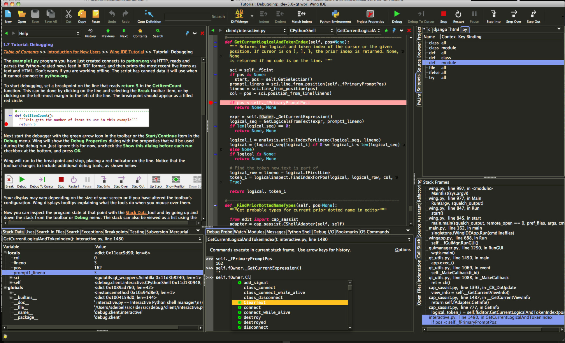 Wing IDE 5 screenshot