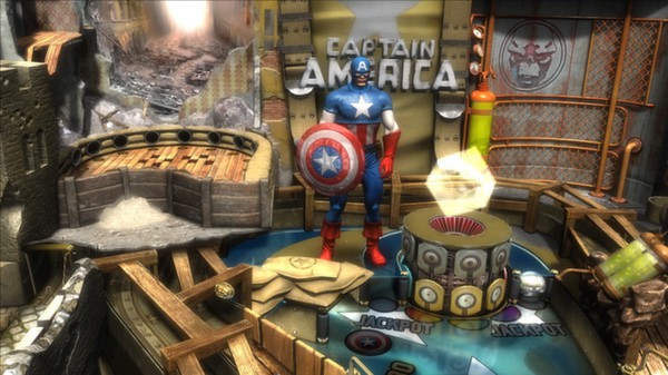 скриншот Pinball FX2 - Captain America Table 1