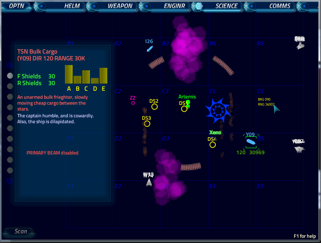Artemis Spaceship Bridge Simulator screenshot