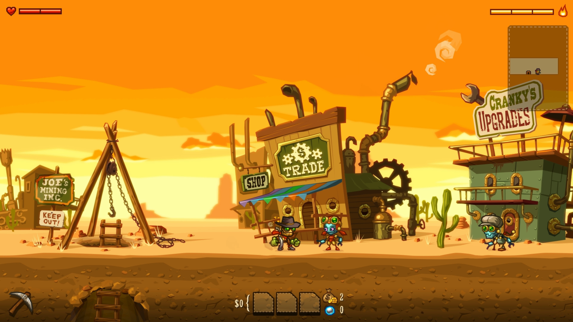 SteamWorld Dig screenshot