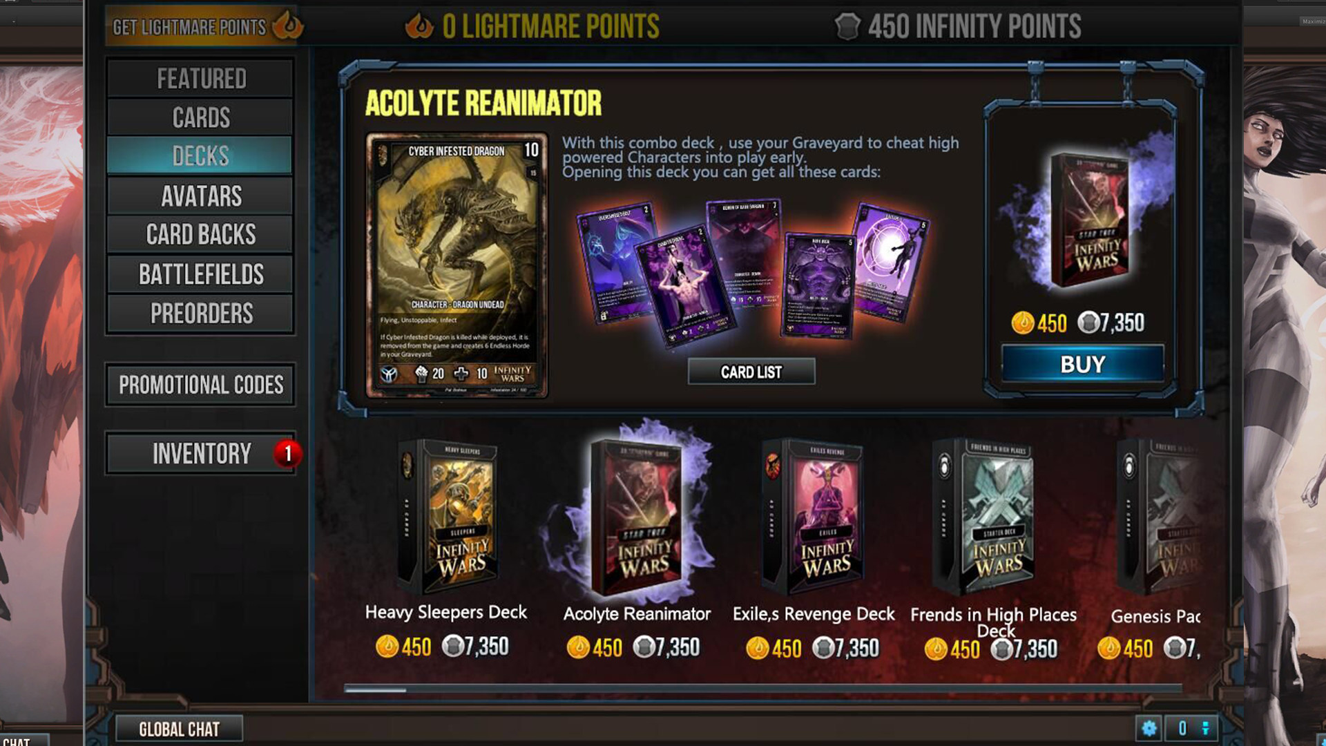 Download Infinity Wars: Animated Trading Card Game Full PC Game