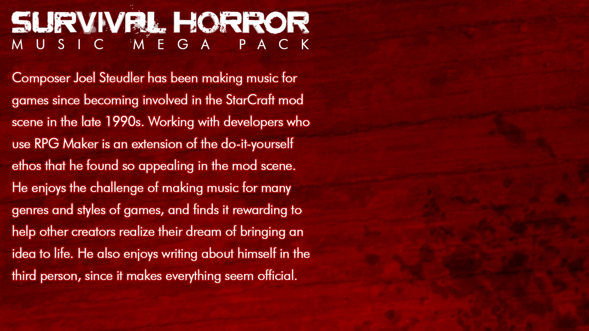 RPG Maker VX Ace - Survival Horror Music Pack screenshot