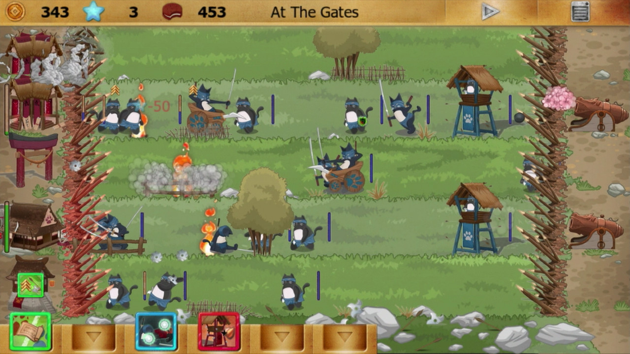 Ninja Cats vs Samurai Dogs screenshot