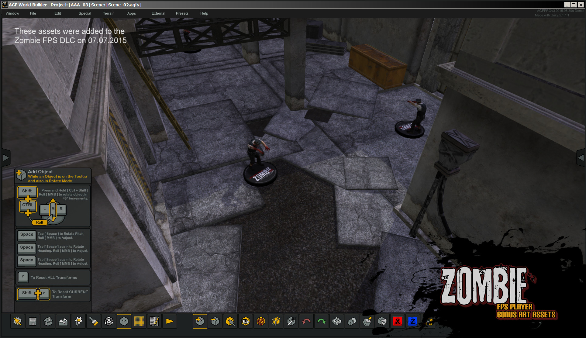 Axis Game Factory's AGFPRO Zombie FPS Player DLC screenshot