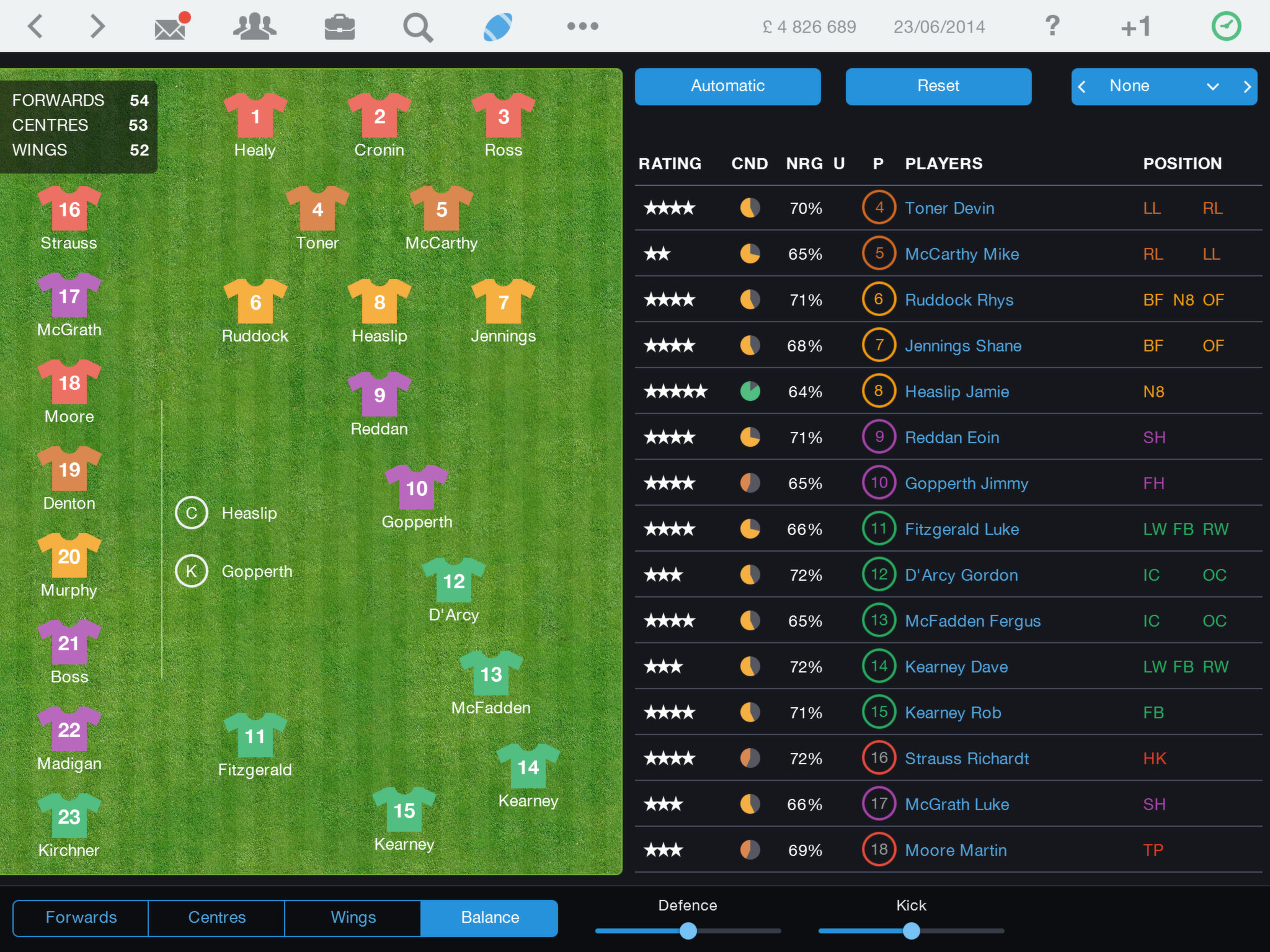 Pro Rugby Manager 2015 screenshot