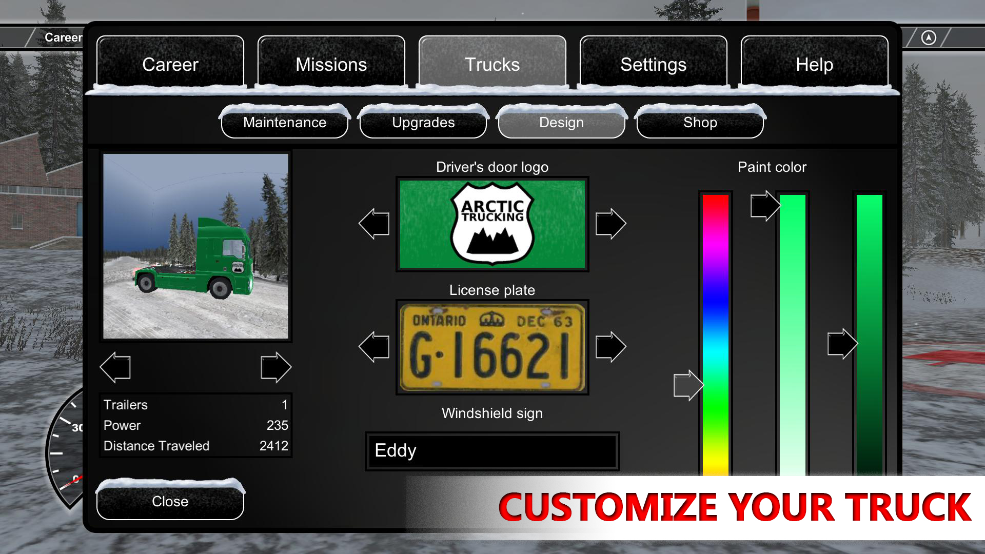 Arctic Trucker Simulator screenshot