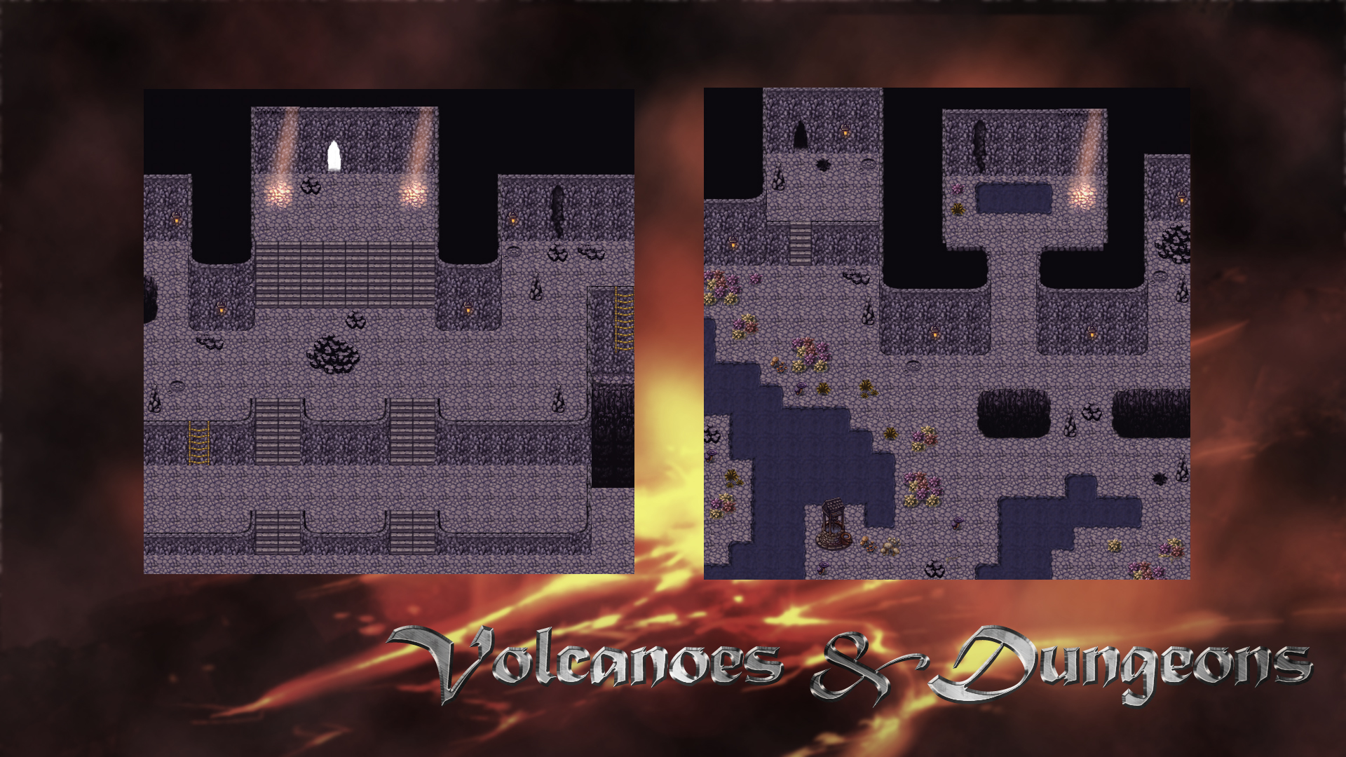 RPG Maker VX Ace - Dungeons and Volcanoes Tile Pack screenshot