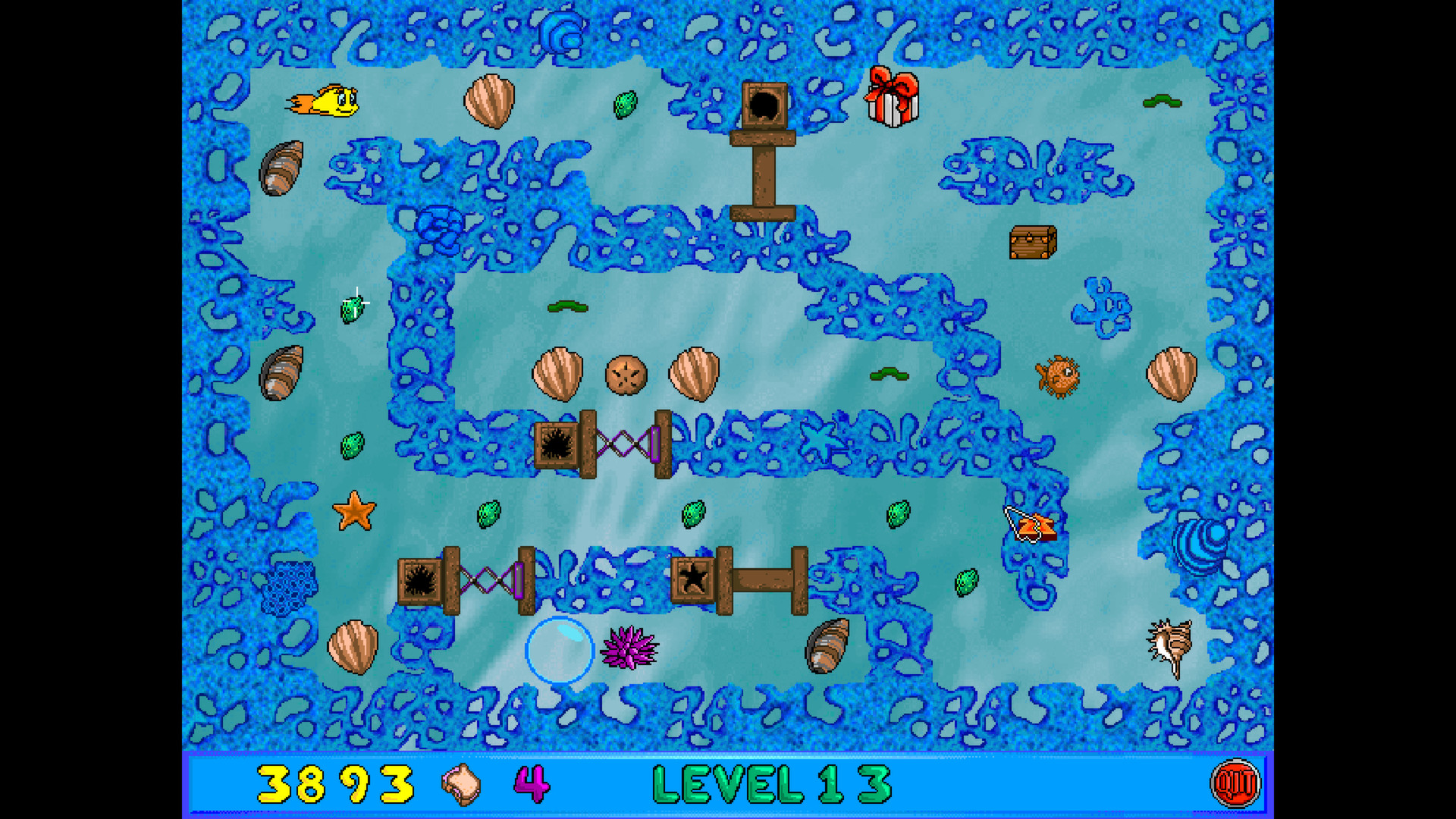 Freddi Fish and Luther's Maze Madness screenshot