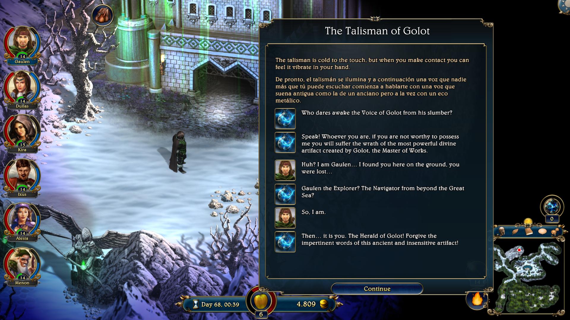 Lords of Xulima - The Talisman of Golot screenshot