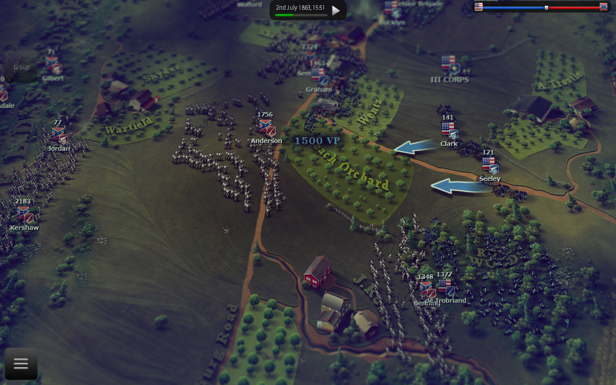 Ultimate General: Gettysburg screenshot