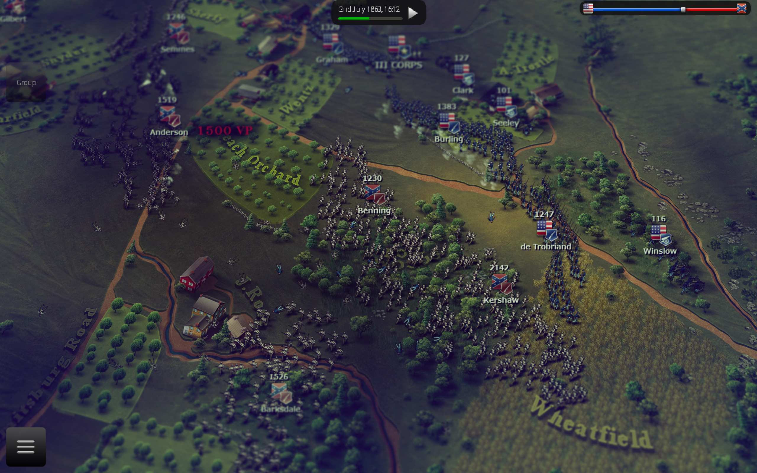 Ultimate General: Gettysburg screenshot