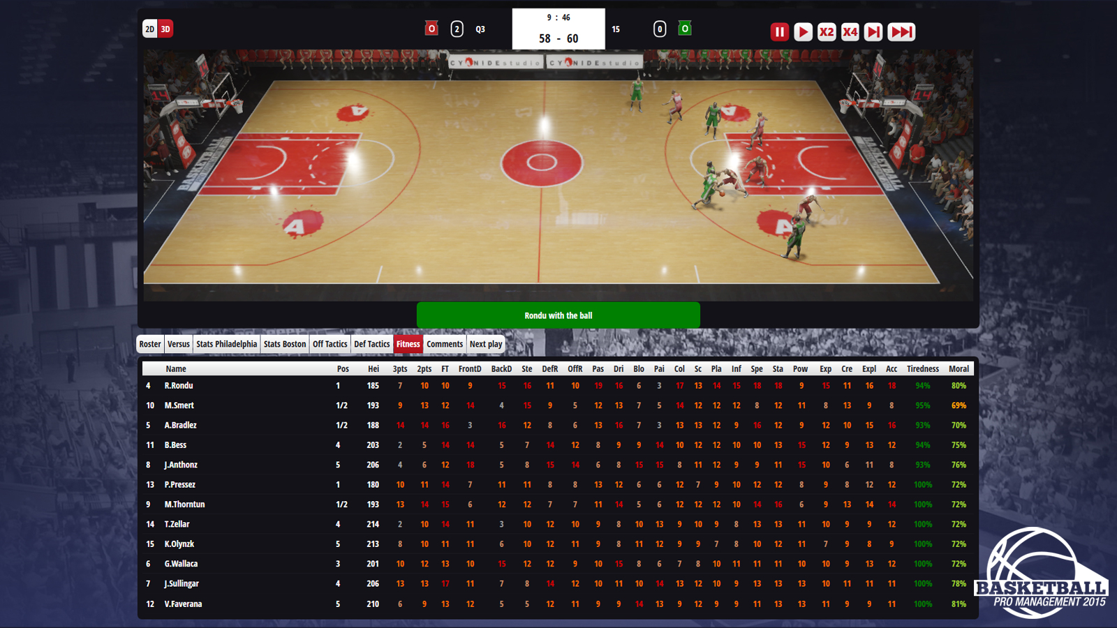 Basketball Pro Management 2015 screenshot