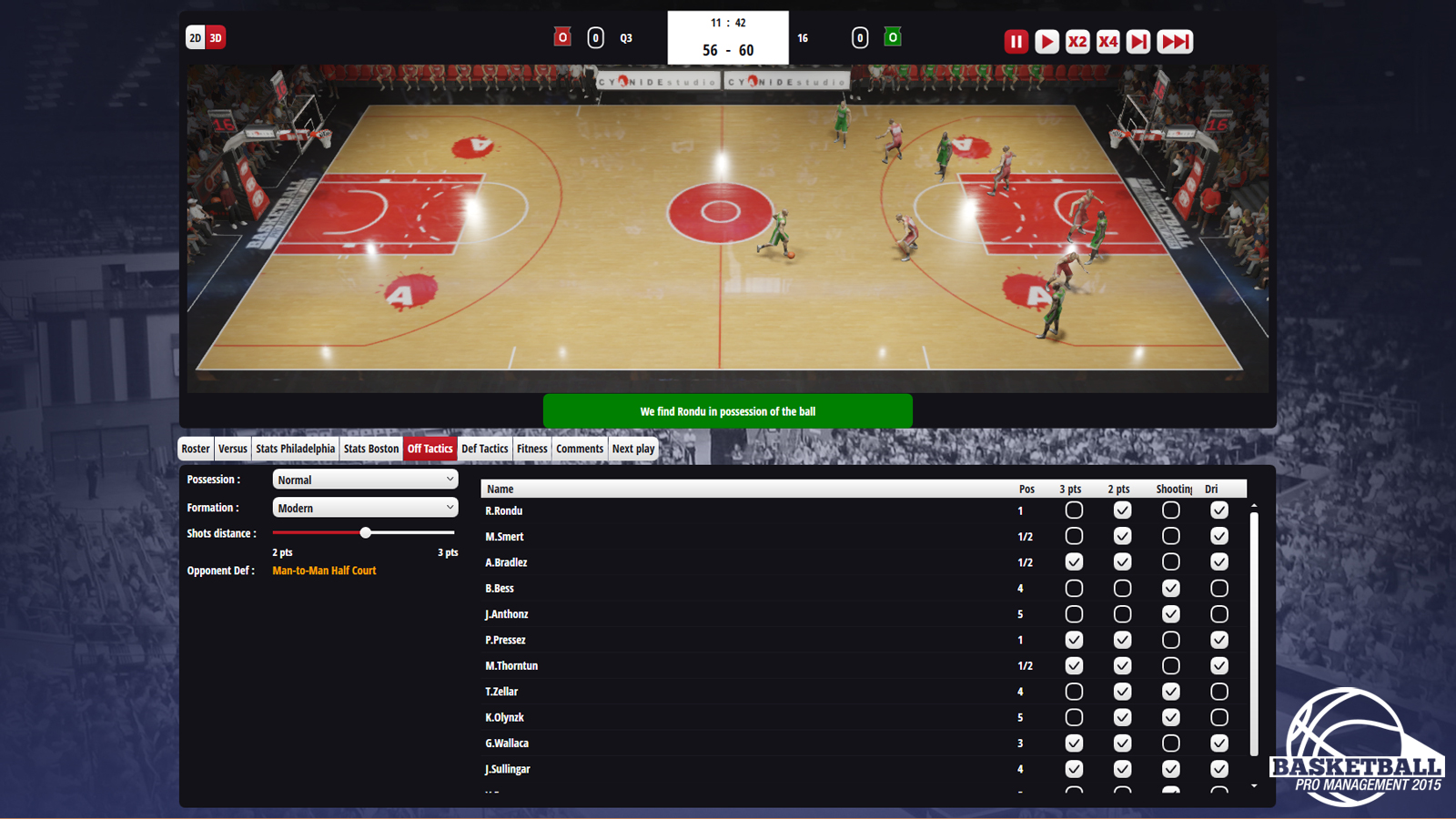 Basketball Pro Management 2015 screenshot