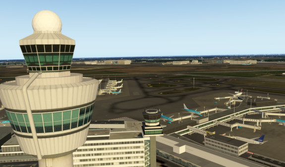 скриншот X-Plane 10 Global - 64 Bit - Airport Amsterdam 0