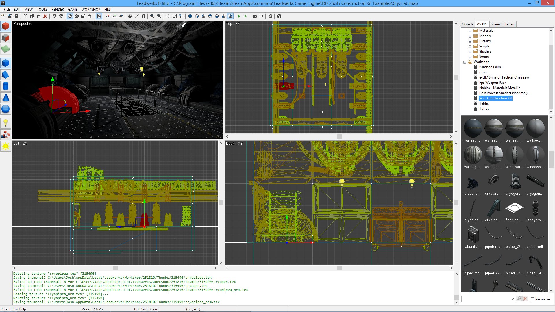 Leadwerks Game Engine - SciFi Interior Model Pack screenshot